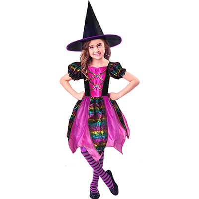 Карнавальный костюм на Хеллоувин для девочки ведьмочка