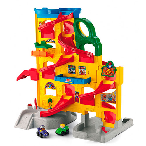 большой гараж-паркинг фишер-прайс