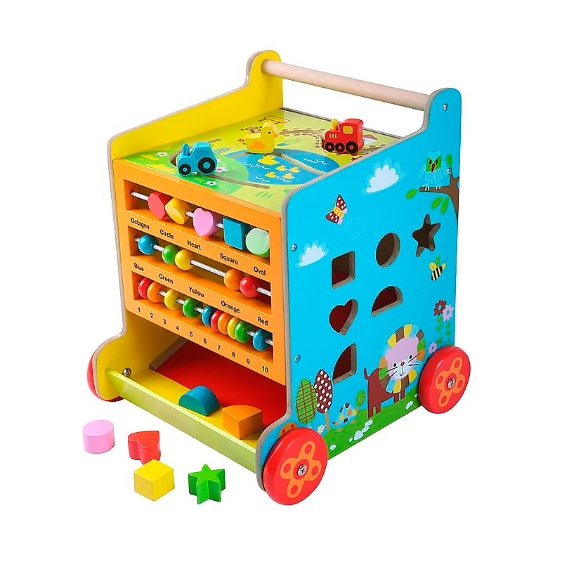 Ходилка деревянная EcoToys "Я познаю мир"