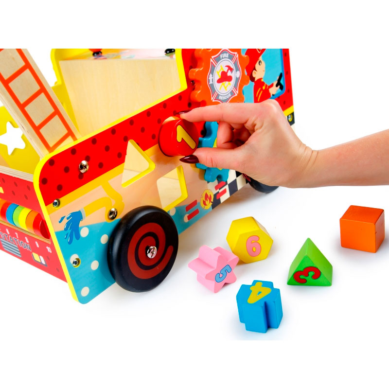 Ходилка-игровой центр EcoToys "Пожарная машина"