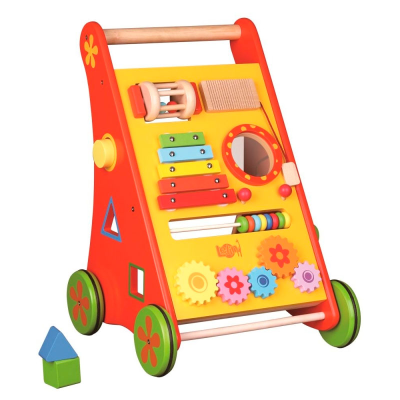 Ходилка деревянная EcoToys "Оранжевое солнце"