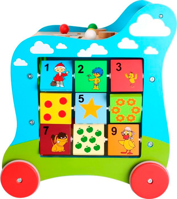 Ходилка деревянная "Куб-конструктор 5в1" Lelin