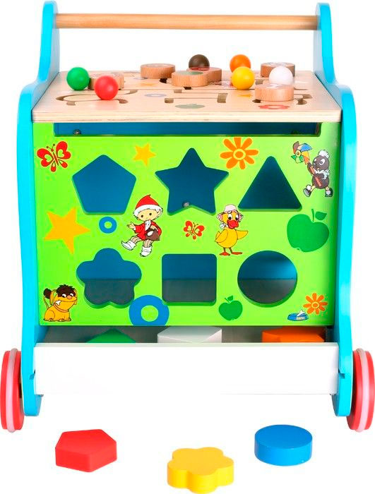 Ходилка деревянная "Куб-конструктор 5в1" Lelin