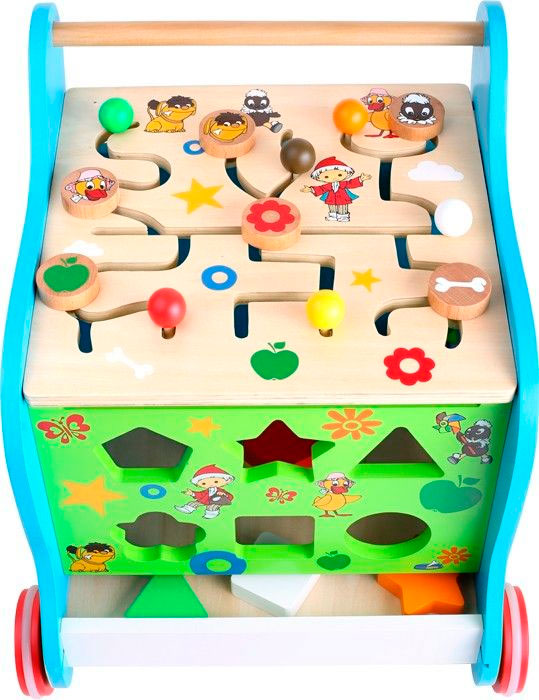 Ходилка деревянная "Куб-конструктор 5в1" Lelin