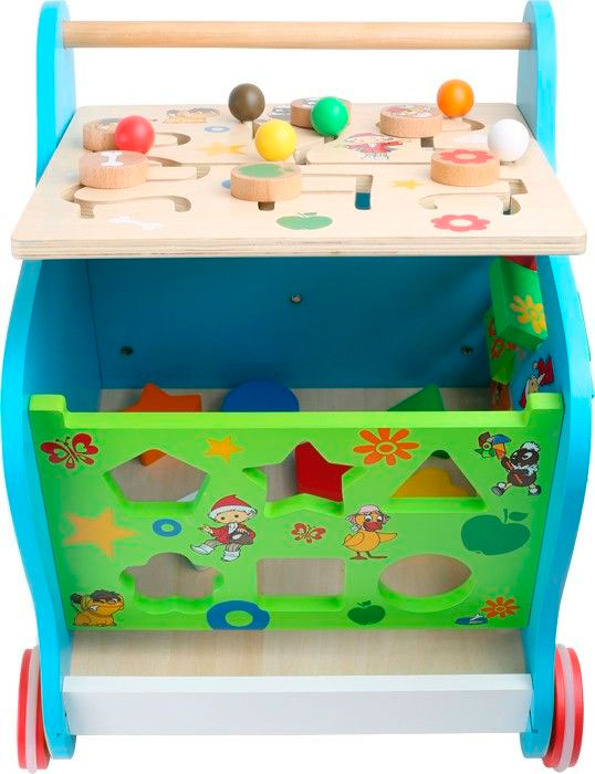 Ходилка деревянная "Куб-конструктор 5в1" Lelin