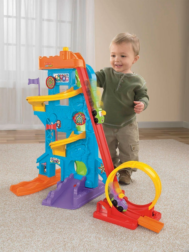 Игровой центр гараж-паркинг Fisher-price "Мертвая петля"