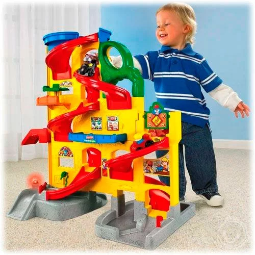 большой гараж-паркинг фишер-прайс