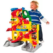 большой гараж-паркинг фишер-прайс