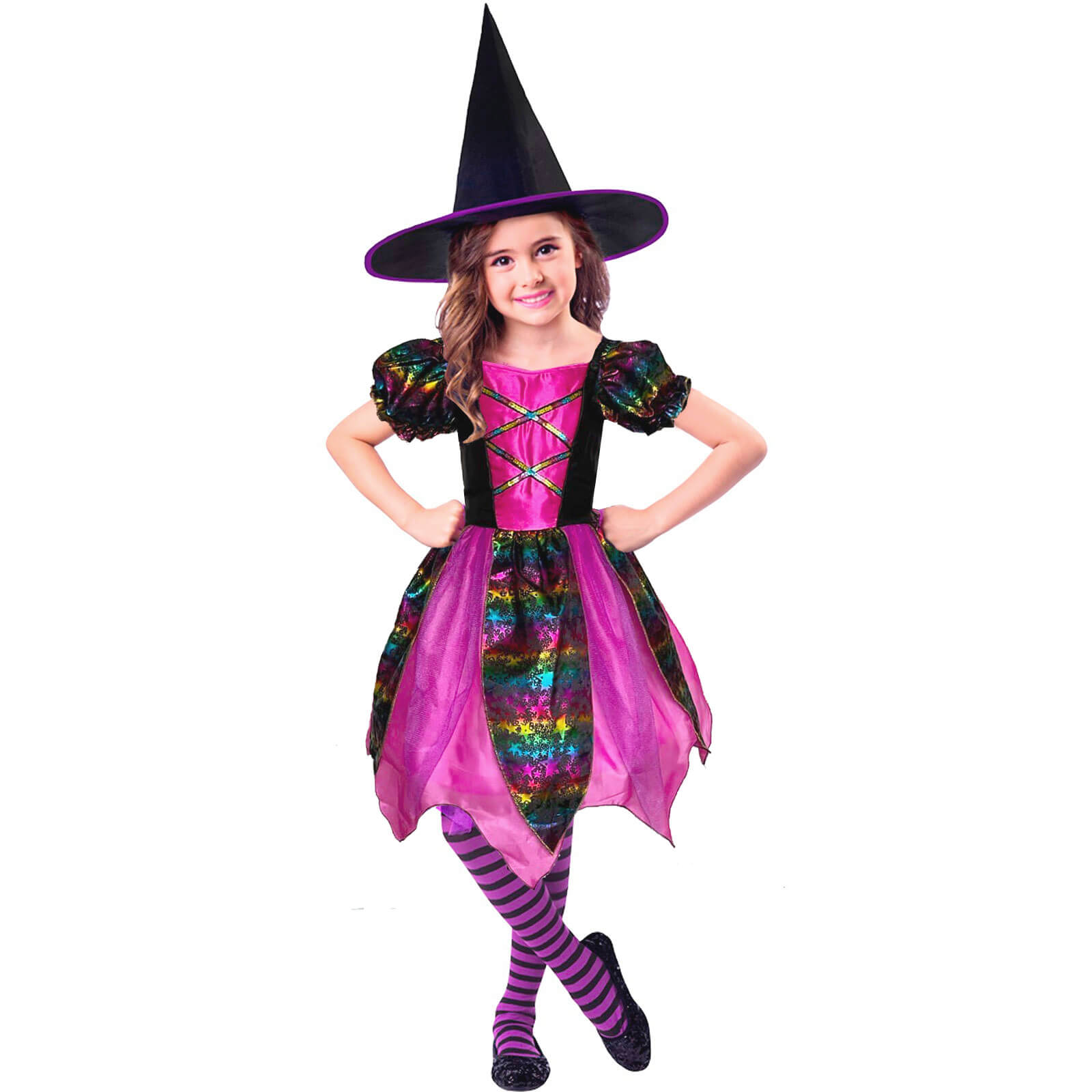 Карнавальный костюм на Хеллоувин для девочки ведьмочка