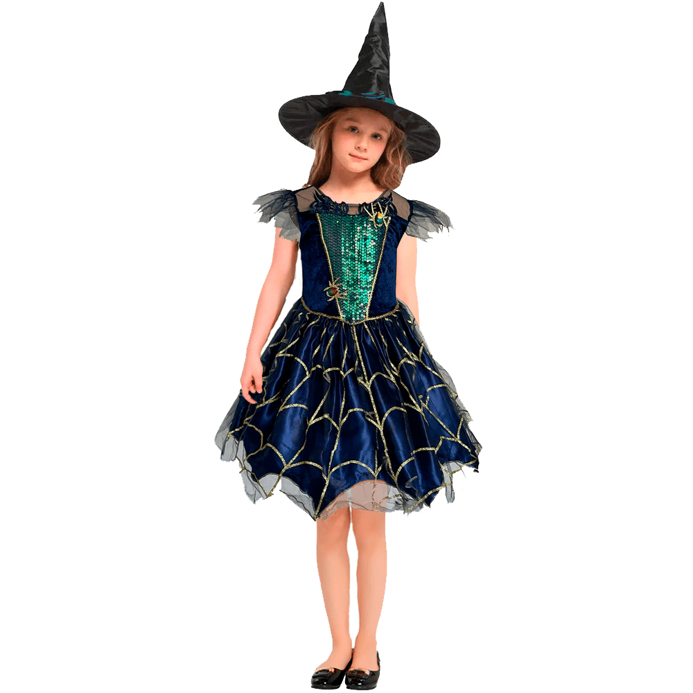 Карнавальный костюм на Хеллоувин для девочки ведьмочка