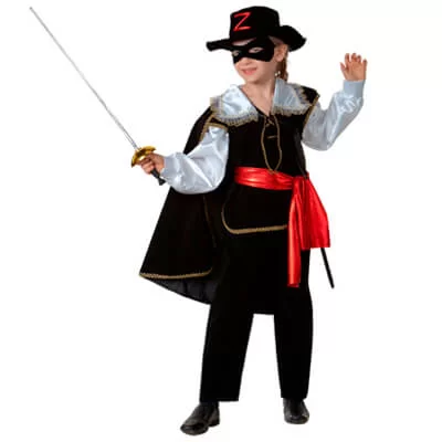 Детский маскарадный костюм героя фильма и мультика Зорро на утренник