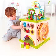 Игрушка деревянная с сортером Hape  "Мега Куб" 