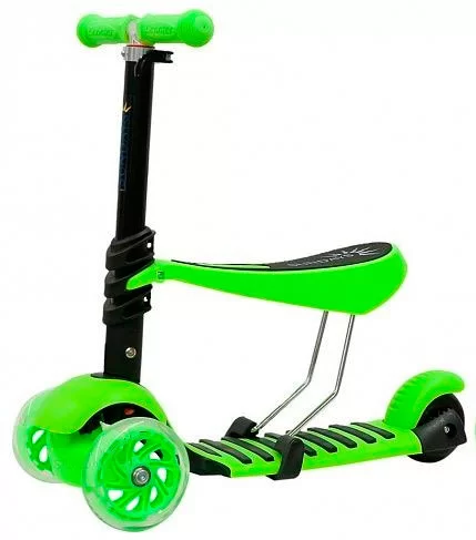 Самокат трехколесный Sundays Green 3 в 1